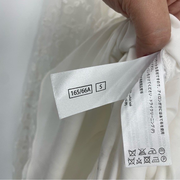 Keepsake Lace long Balloon Sleeve romper white Sz S - Picture 5 of 9